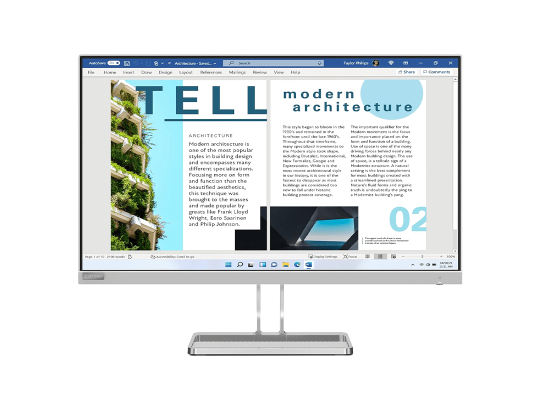 Lenovo L27I-40 68.58 cm (27 inch) Full HD Flat Panel Monitor in Qatar Lenovo L27I-40 68.58 cm (27 inch) Full HD Flat Panel Monitor in Qatar